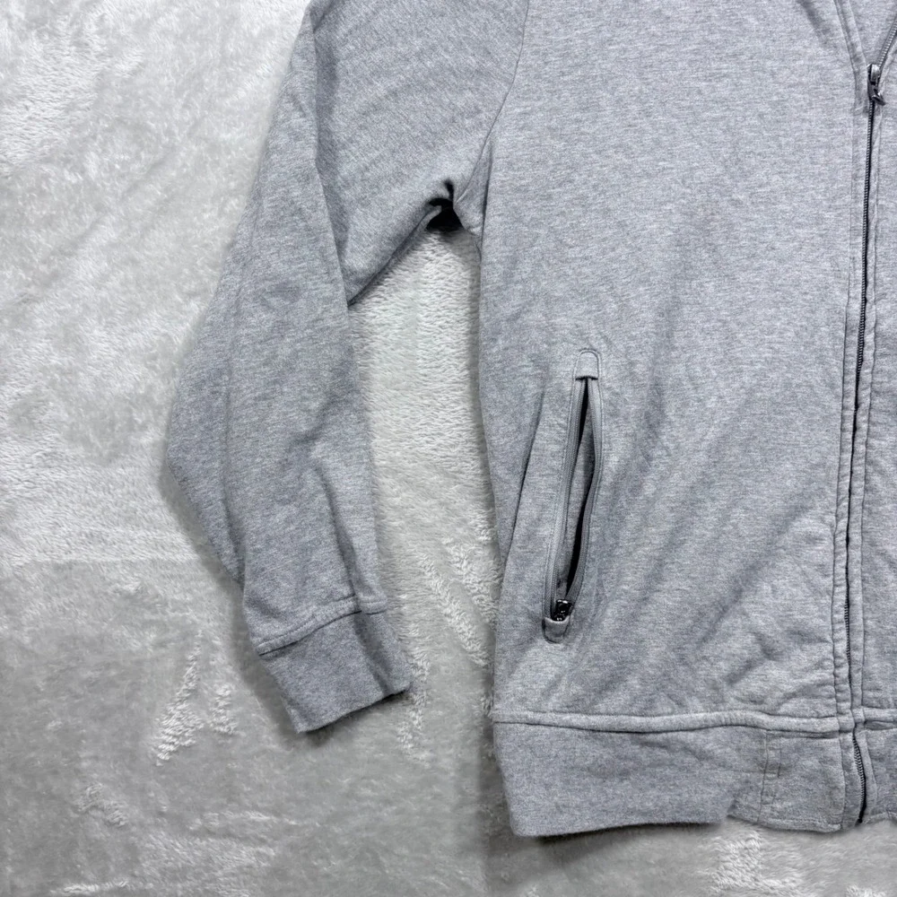 Polo Ralph Lauren Track Jacket Mens L Gray Full Zip Bomber Jersey Knit Pony Logo